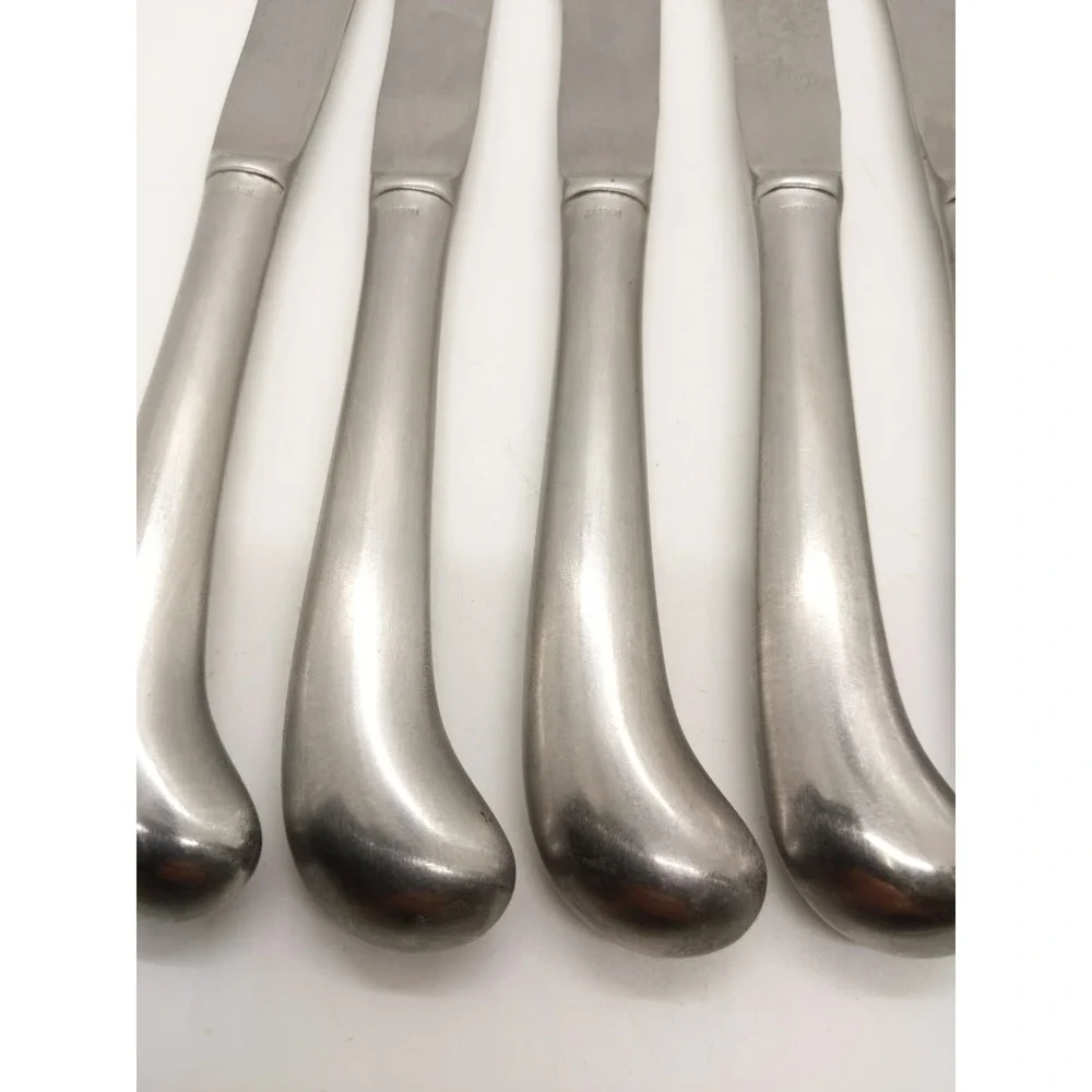 8 Supreme Cutlery Liberty Bell Stainless Dinner Knives 8 1/2